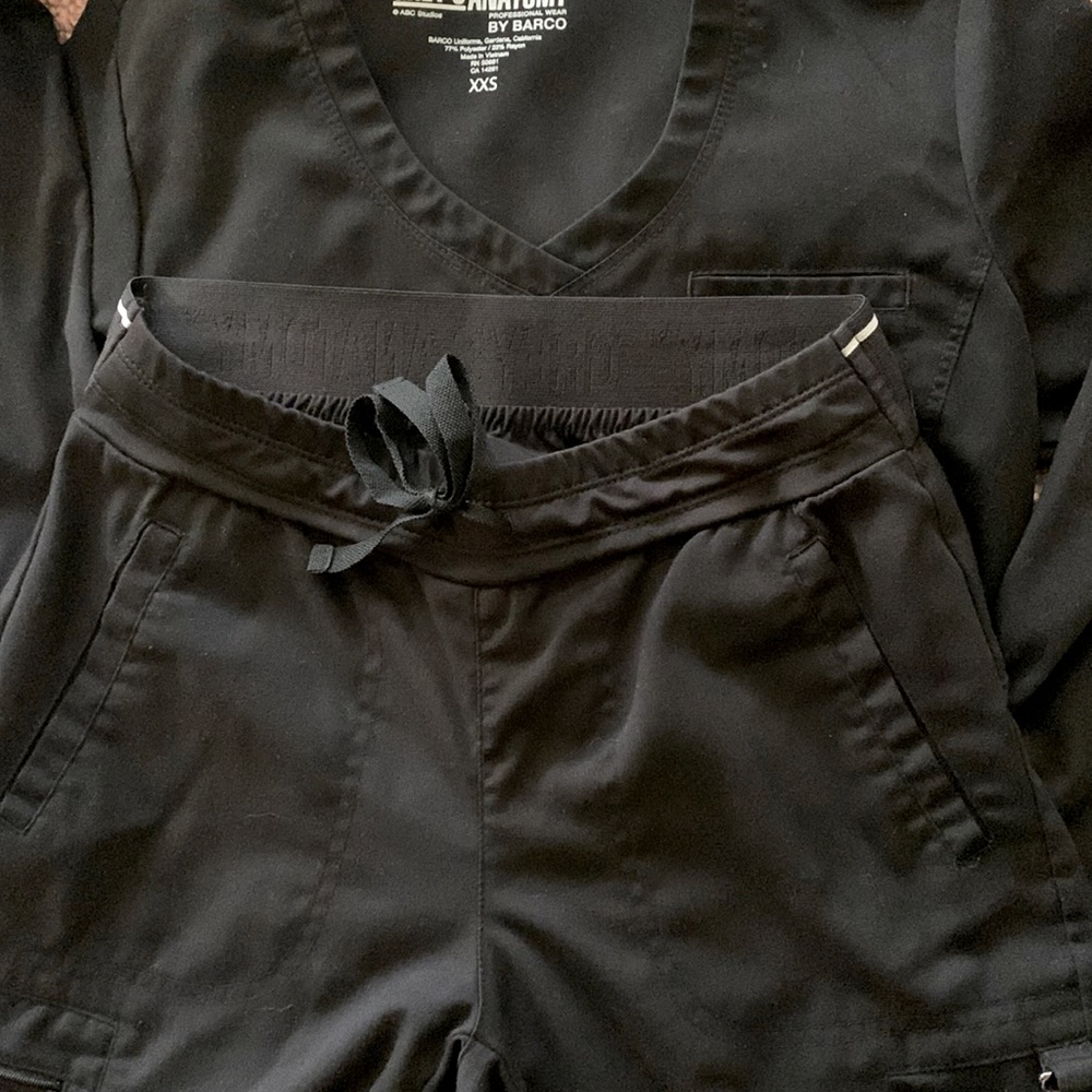 Grey’s Anatomy extra extra small black scrubs petite size pants